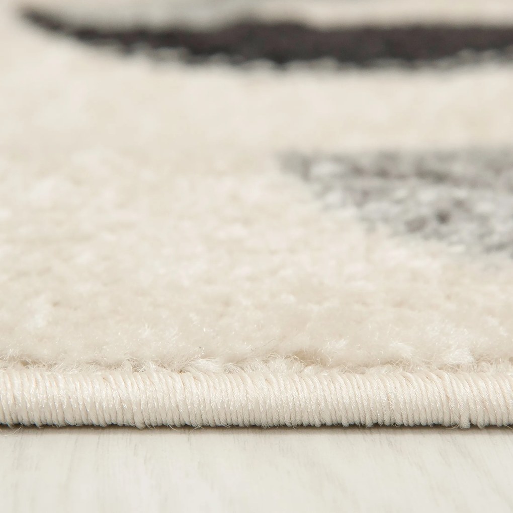 TA Koberec H318A BIELA/ŠEDÁ HAPPY FBA