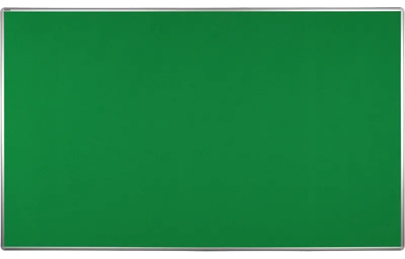 Textilná nástenka ekoTAB v hliníkovom ráme, 2000 x 1200 mm, zelená