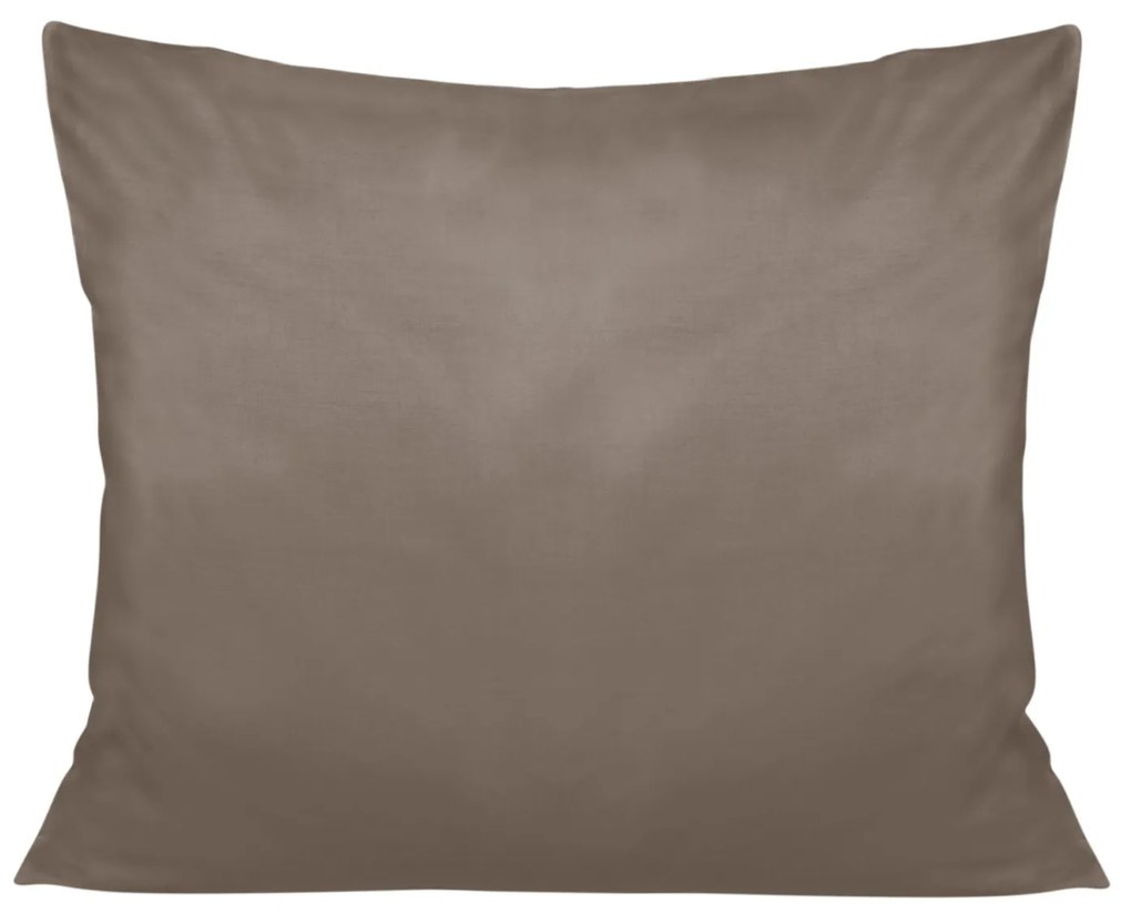 SATÉNOVÁ OBLIEČKA NA VANKÚŠ 50X80 CM TMAVOHNEDÁ