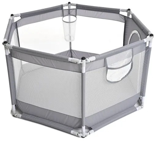 Hracia ohrádka 120 cm, sivá