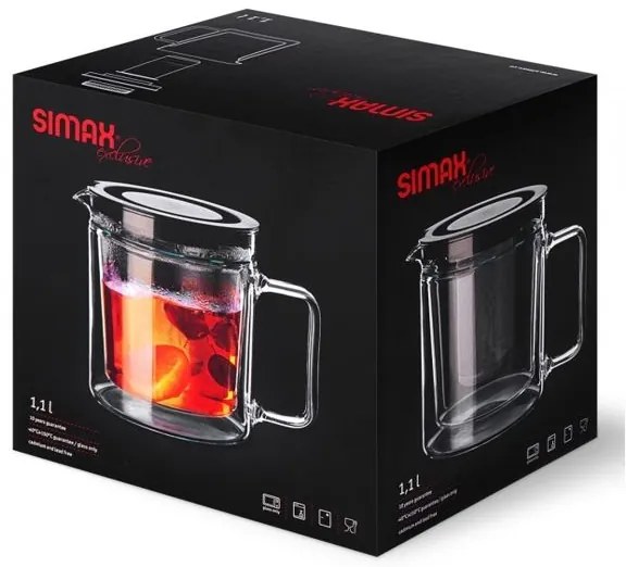 Simax Dvojstenná kanvica TWIN s nerezovým filtrom 1,1 l