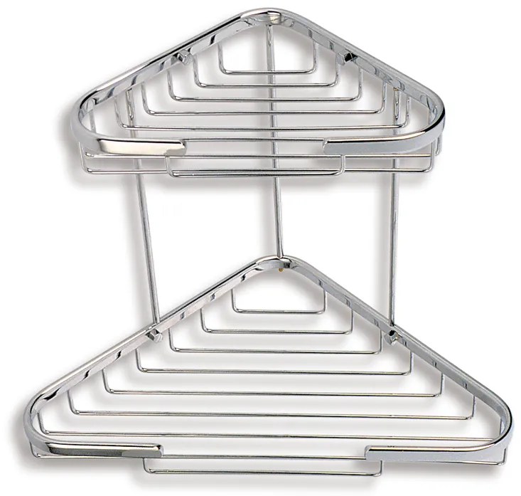 Novaservis - Dvojitá rohová polica kombinovaná Drôtený program chróm, 6072,0