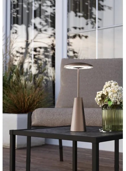 Eglo 900924 - LED Stmievateľná vonkajšia lampa PICCOLA 2,8W/5V 5200mAh IP54 béžová