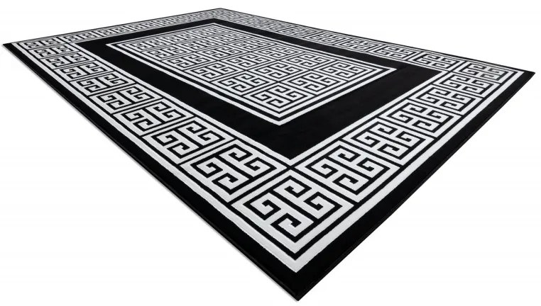 Kusový koberec Gloss 6776 85 greek black/ivory, 240x330, čiernobiela, chodba / predsieň, Dywany Łuszczów