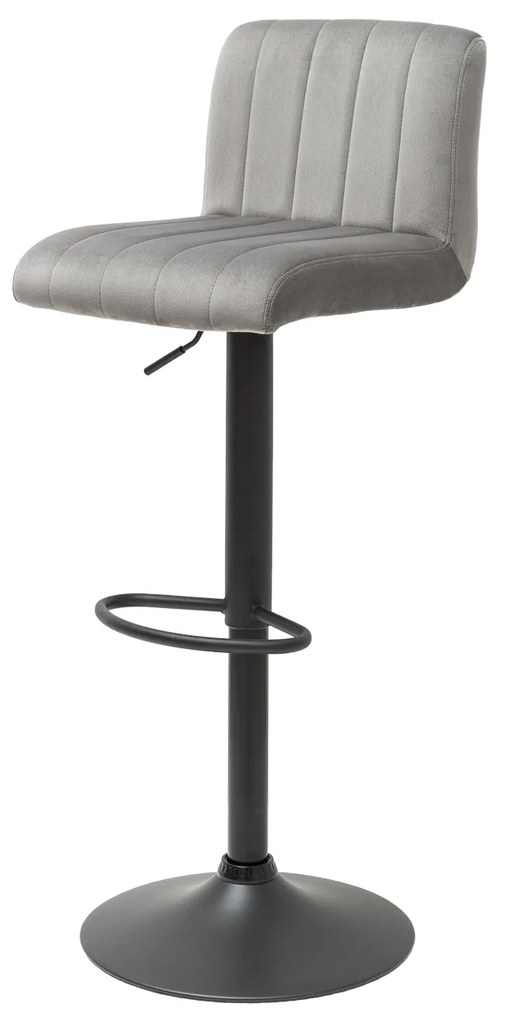 Barová stolička Portland velvet grey