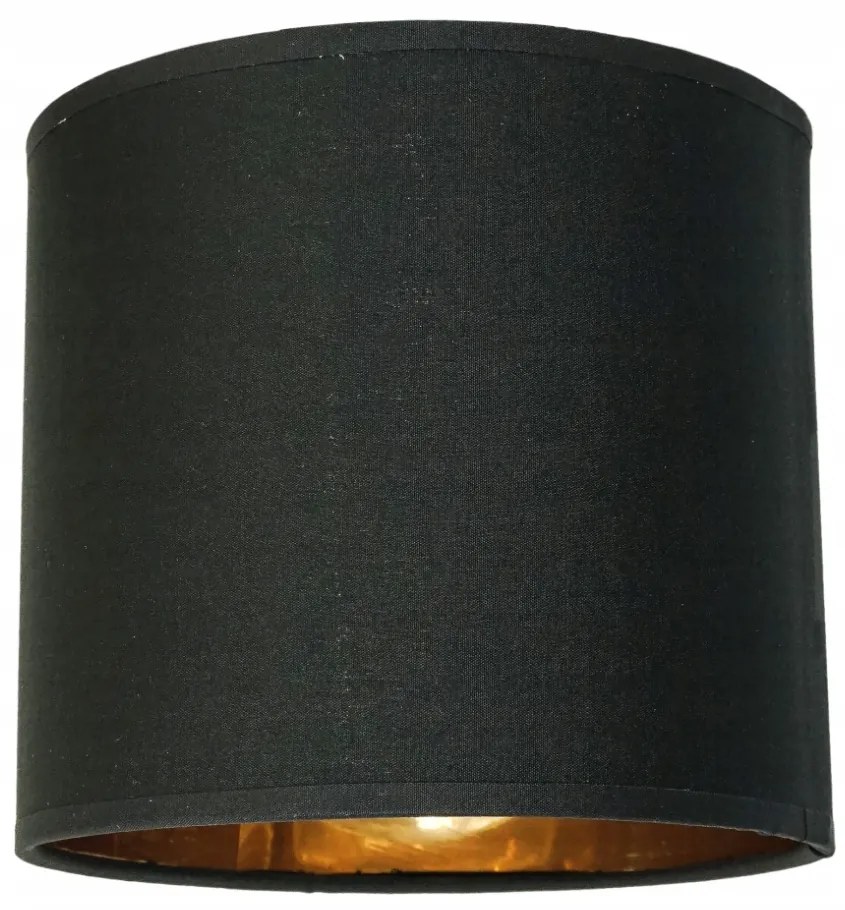 BERGE Závesné stropné svietidlo LED drevený trámový 2xE27 Luster Loft Lampshade Gold