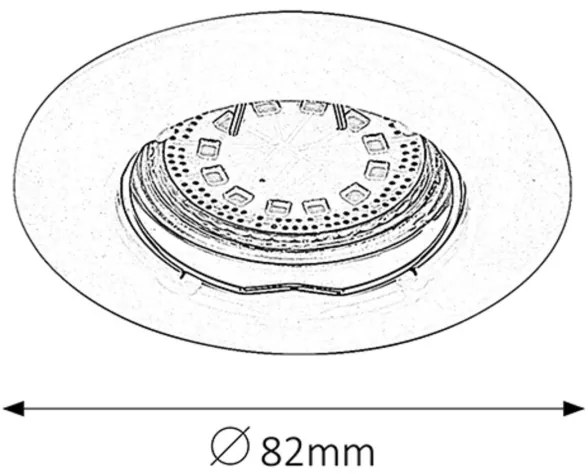Rabalux 1048 - SADA 3xLED Podhľadové svietidlo LITE 3xGU10-LED/3W/230V