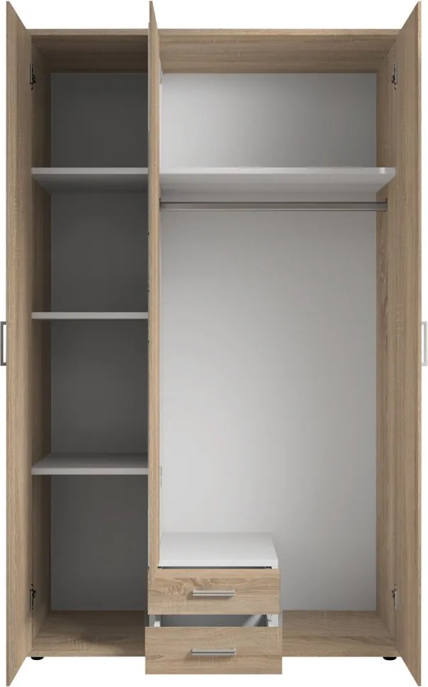 Šatníková skriňa Karl, dub sonoma