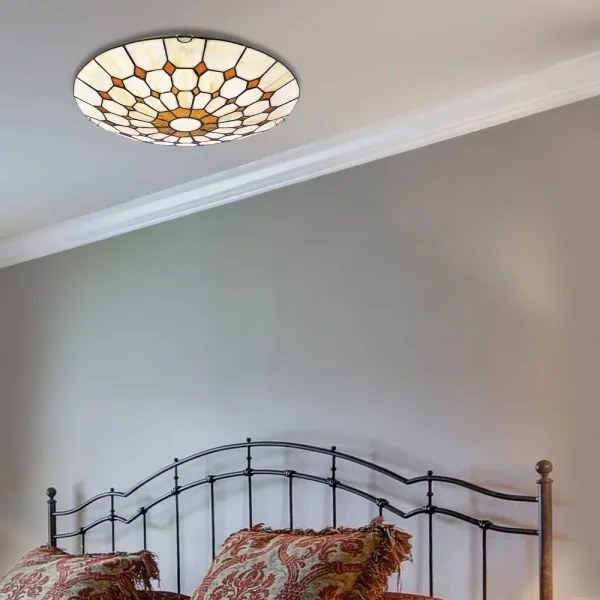 Rabalux 8091 - Tiffany vitrážové stropné svietidlo MARVEL 2xE27/60W/230V