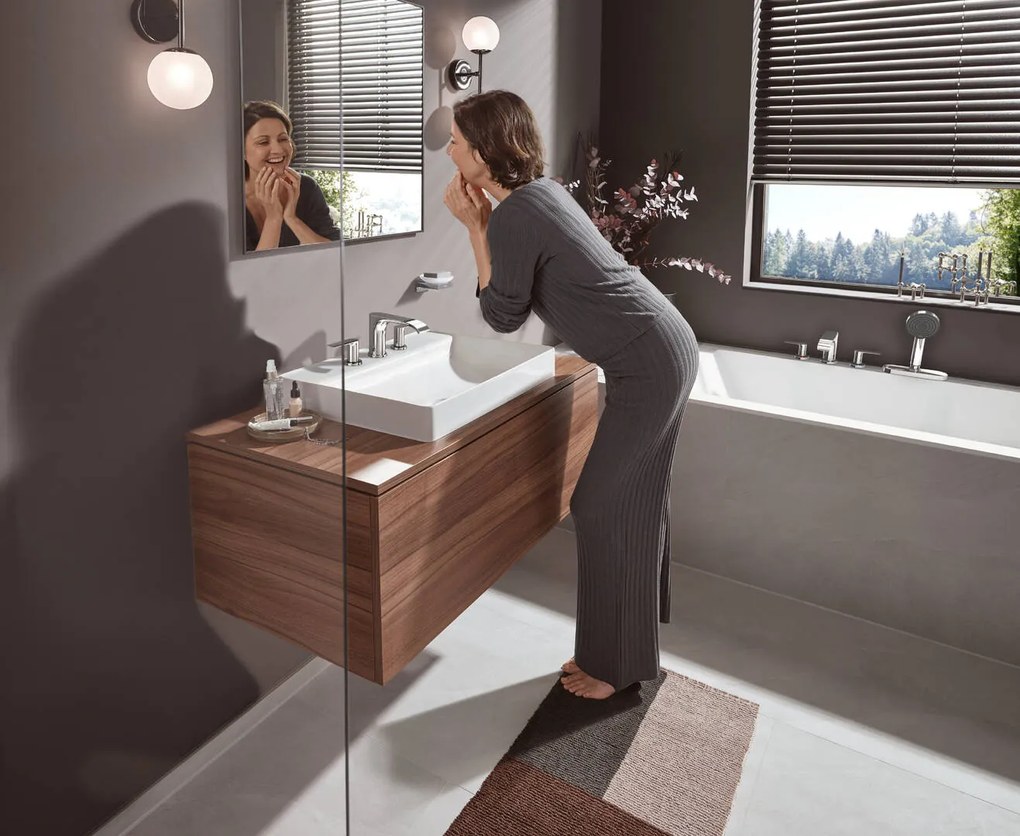 Hansgrohe Vivenis, 4-otvorová batéria na okraj vane, sBox, chrómová, HAN-75444000