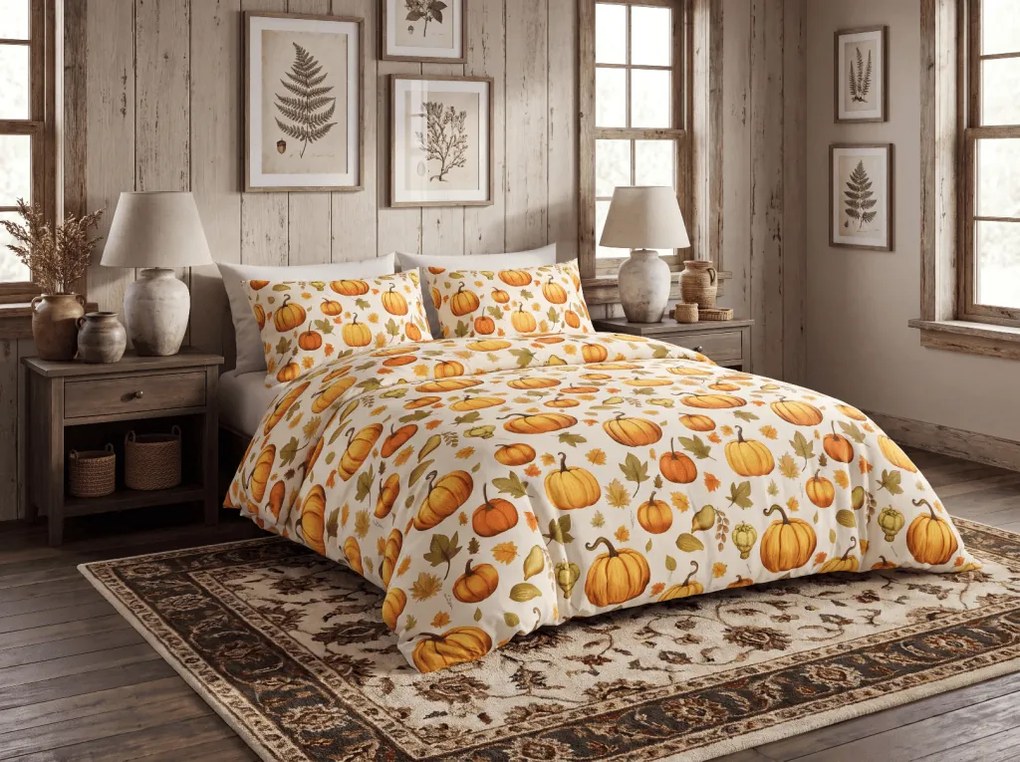 Obliečky z mikrovlákna AUTUMN PUMPKINS farebné Rozmer obliečky: 70 x 90 cm | 140 x 200 cm