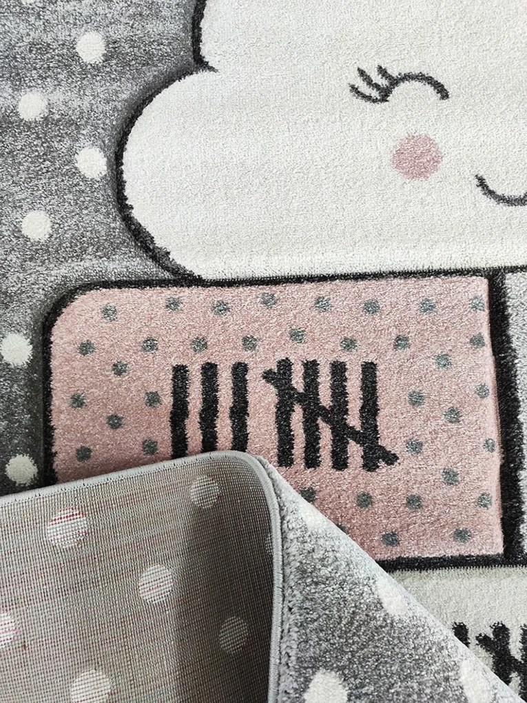BE Koberec Smart Kids 22604 GREY – sivý obdĺžnikový Rozmer: 160x230 cm