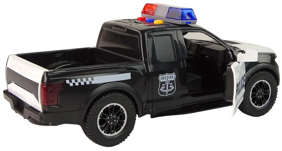 Lean Toys Terénne policajné auto 1:14 - čierne