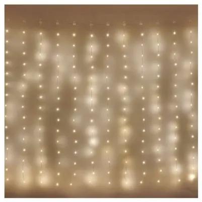 LED vianočná reťaz - záclona Dropi s programami 1,7 m x 1,5 m teplá biela