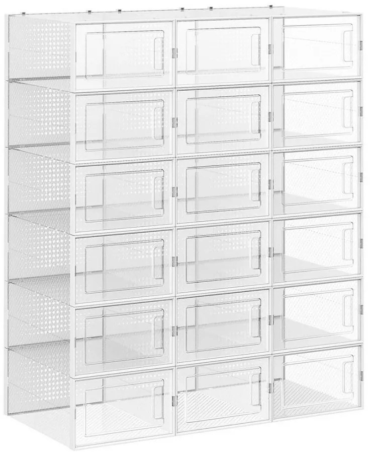 Modulárny regál s priehradkami BOXIFY biely