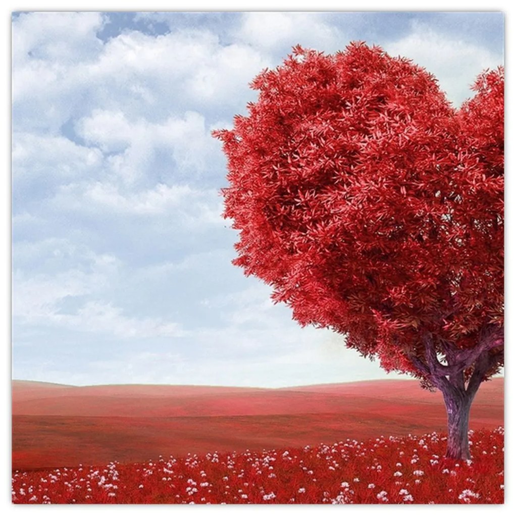 Červené srdce - obraz