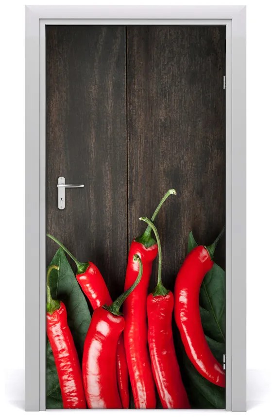 Fototapeta na dvere samolepiace chilli 85x205 cm