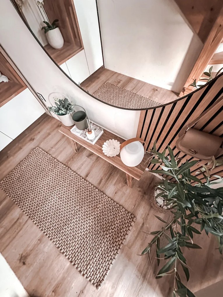 Flair Rugs, AKCIA: 60x150 cm Kusový koberec Chunky Jute Sol Natural, hnedá, chodba / predsieň