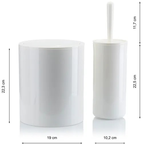 Kúpeľňový set CARMEN 5 ks biela