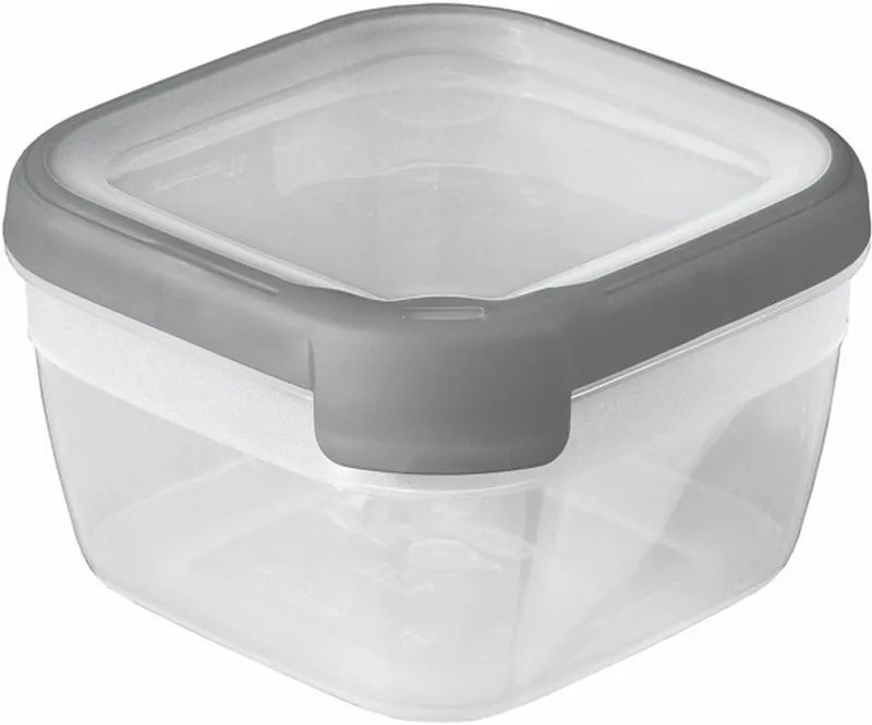 CURVER GRAND CHEF 1,2L Dóza štvorcová, 15 x 15 x 9,3 cm, transparentná/sivá 00014-673