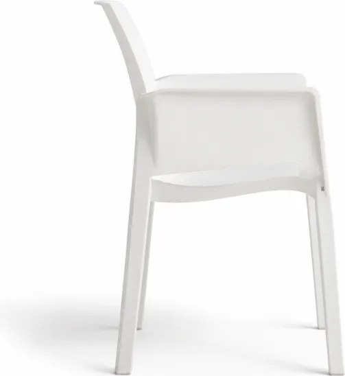 AKCIA Záhradná jedálenská stolička HARTMAN EVELYN, biela II. akosť
