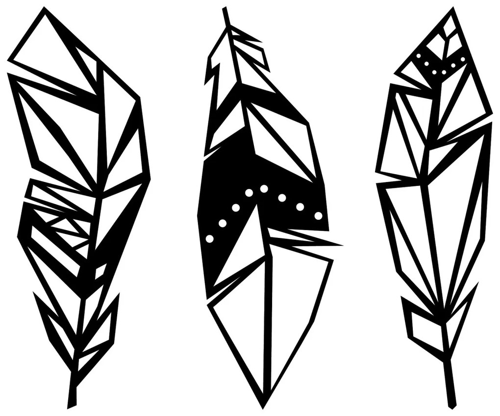 Nástenná kovová dekorácia PIERKO čierna