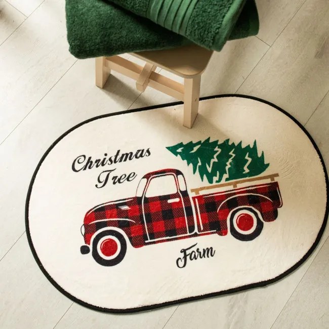 Kúpeľňový koberček ARCO s vianočným vzorom 703935