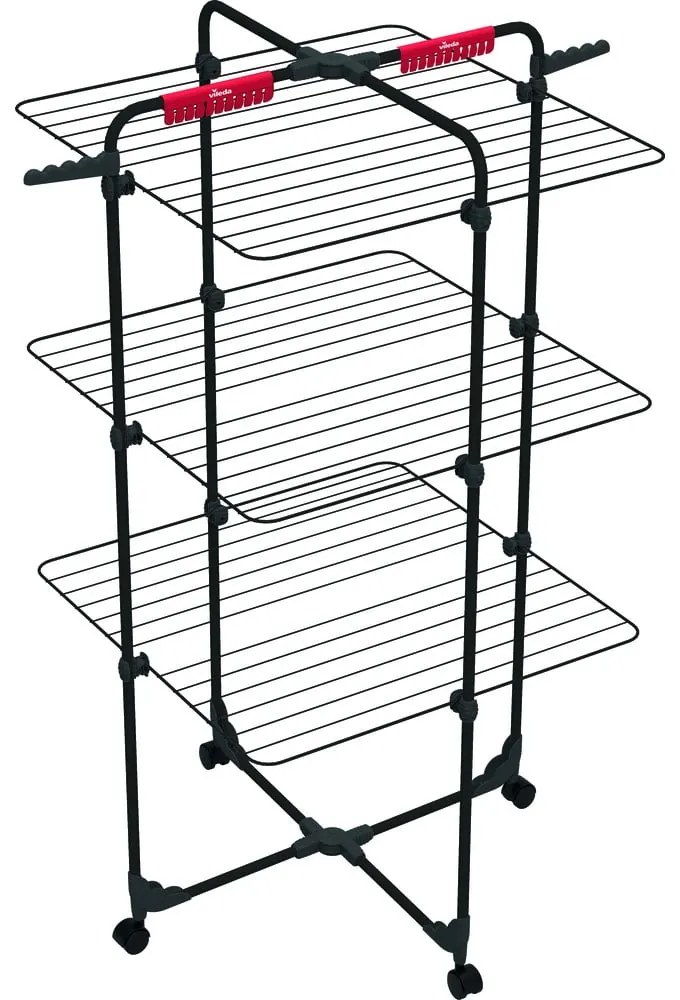 Čierny sušiak na bielizeň 30 m Mixer 3 – Vileda