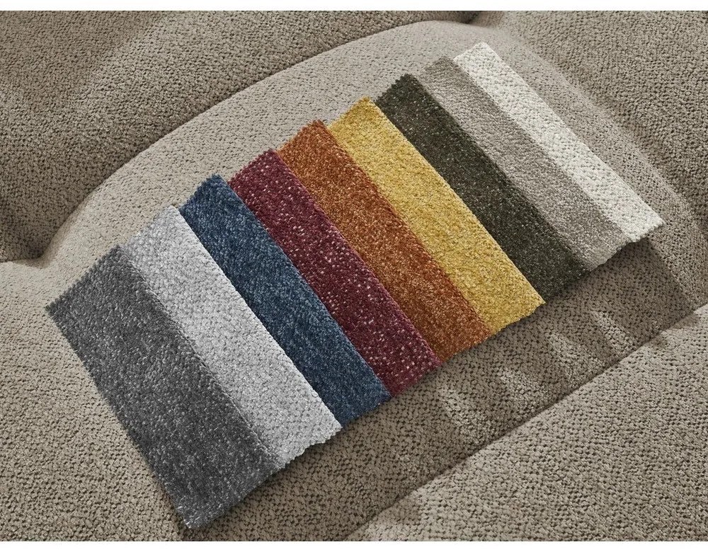 Béžová ženilková rozkladacia/s úložným priestorom rohová pohovka (ľavý roh/s leňoškou) Roxelane – Bobochic Paris