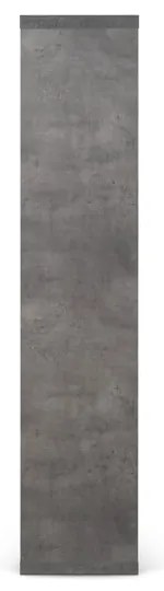 Sivá knižnica v dekore betónu 70x159 cm Berlin – TemaHome