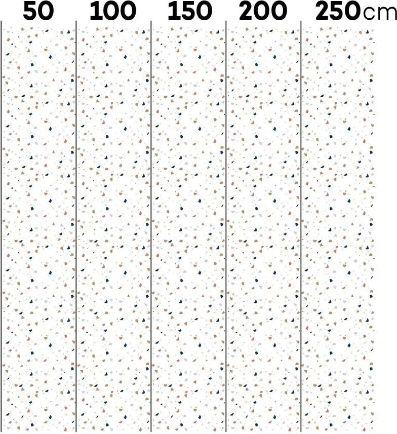 Tapeta terazzo biela 280x50cm