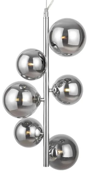 Maytoni MOD545PL-06CH - Luster na lanku DALLAS 6xG9/28W/230V chróm