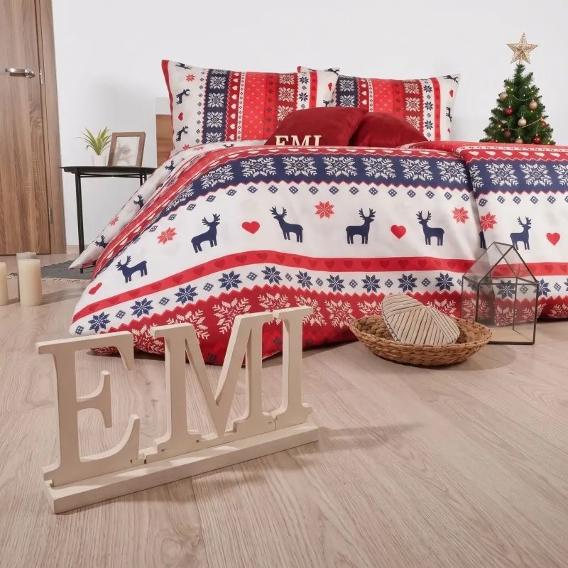 Vianočné obliečky Scandinavia EMI, Štandardný set jednolôžko obsahuje 1x 140x200 + 1x 70x90