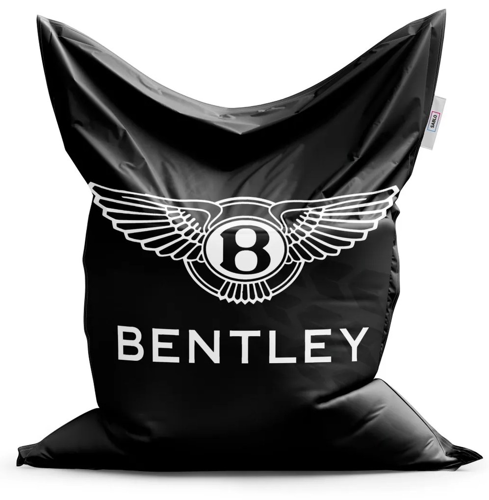 Sablio Sedací vak Logo Bentley Čierny - 150x100 cm