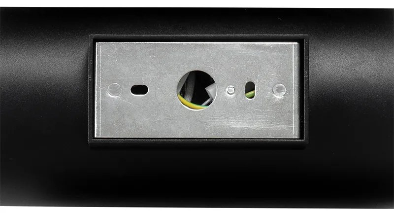 Dizajnové nástenné svietidlo čierne so zlatom - Sab