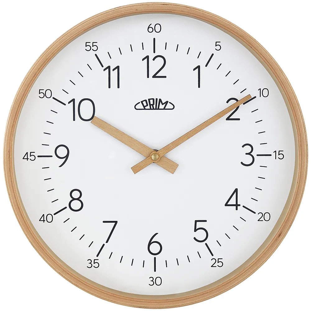 Nástenné drevené hodiny PRIM Forest I 3854.5300 (30 cm) | Tichý chod