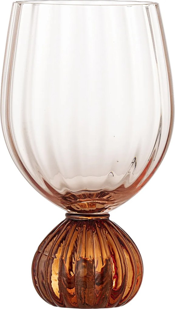 Bloomingville Pohár na víno Taurin Wine Rose 430 ml