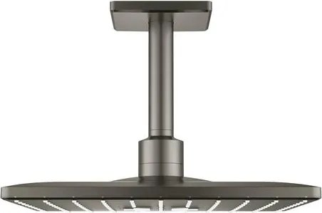 Grohe Rainshower SmartActive Cube hlavová sprcha strop vrátane sprchového ramená kartáčovaný hard graphite 26481al0 G26481AL0