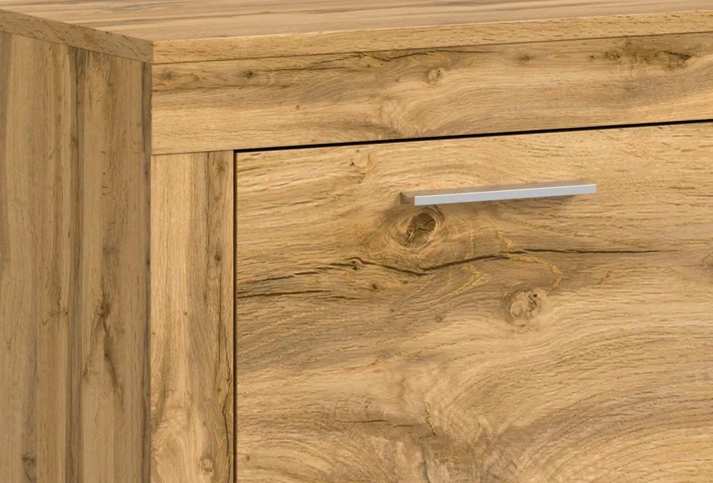 Komoda so zásuvkami Jana, 125 cm, dub wotan