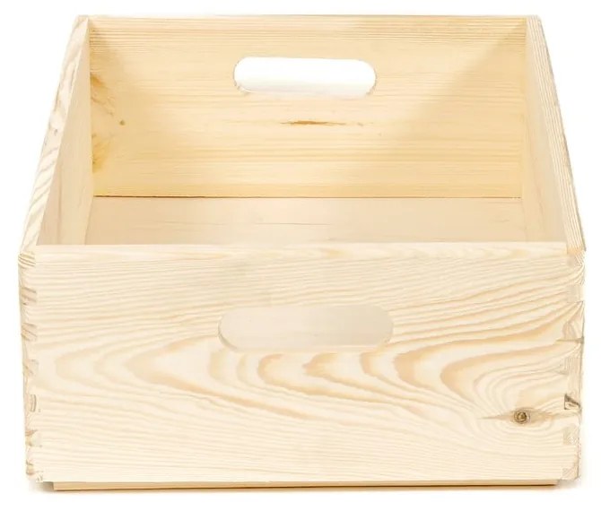 Úložný box z borovicového dreva Compactor Custom, 40 × 30 × 14 cm