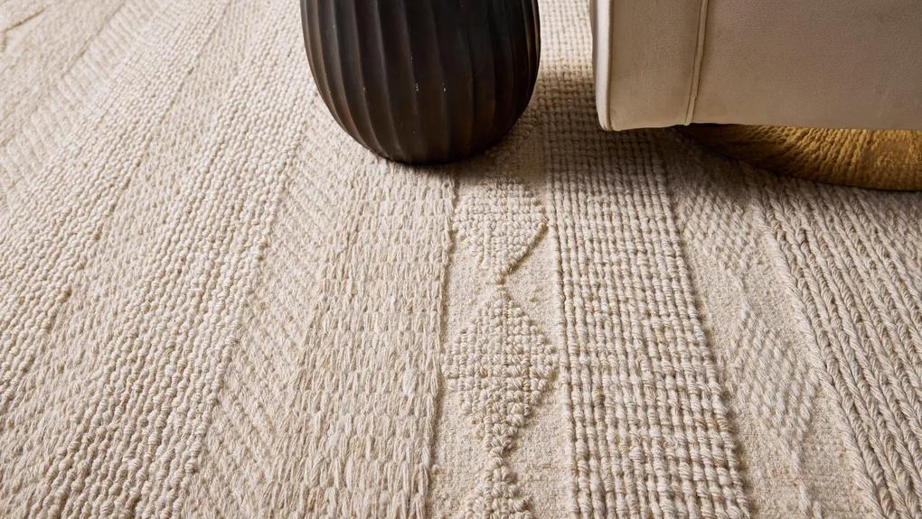 Diamond Carpets koberce Ručne viazaný kusový koberec Grandeur DESP P54/2 Dune White - 240x300 cm