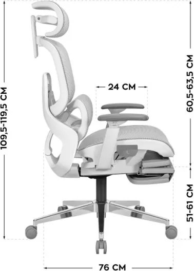 Kancelárska stolička Expert 9.3 Grey