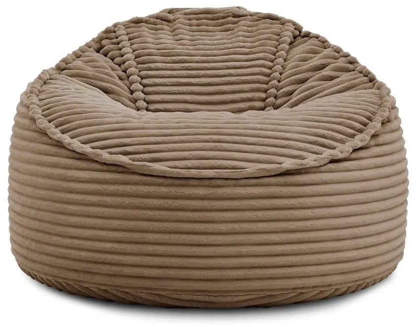 Hnedý menčestrový sedací vak Socrate – Bobochic Paris