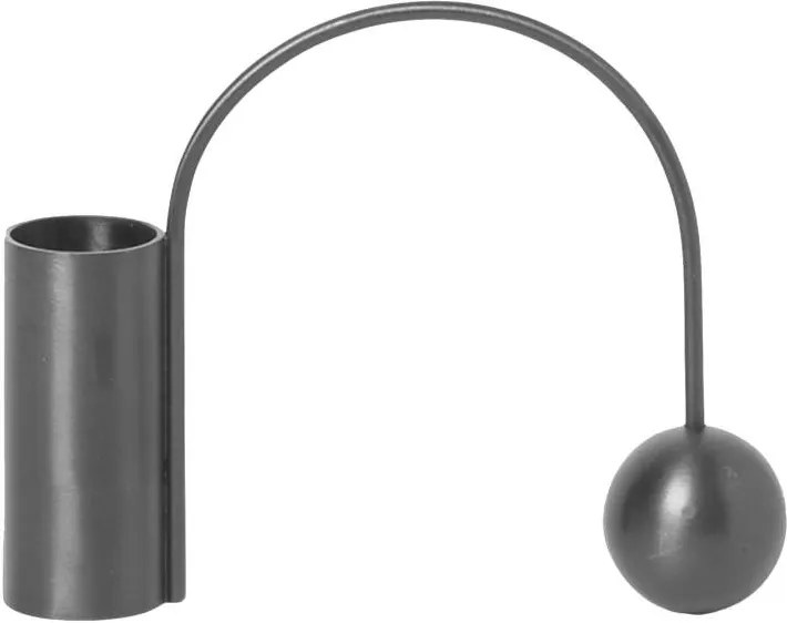 Ferm Living Svietnik Balance, black brass