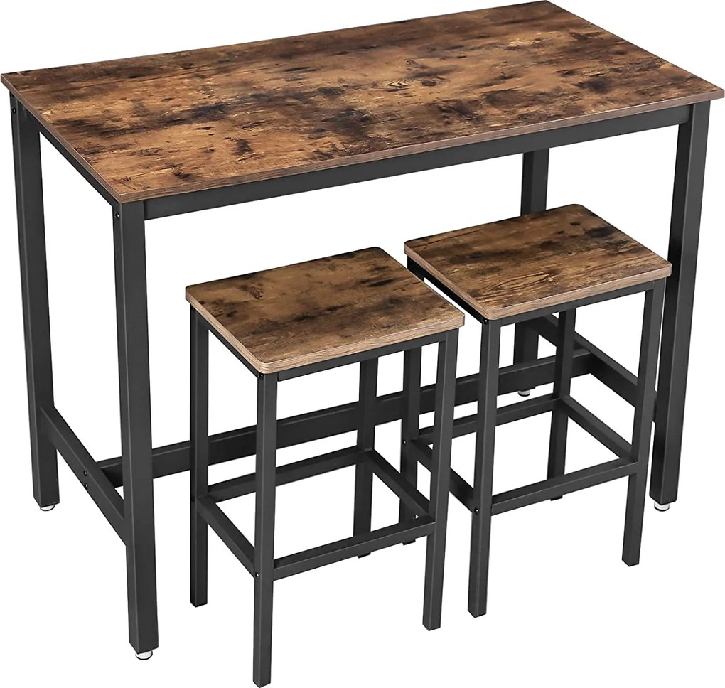Barový stôl so stoličkami LBT15X - 120x60x90 cm