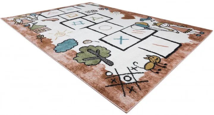 Dywany Łuszczów, Detský kusový koberec Fun Hop pink, 140x190, ružová, detská izba