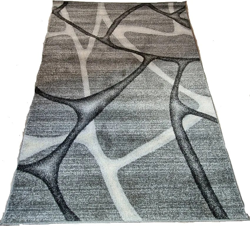 HU Sivý abstraktný koberec Rio 815A-D.grey-L.grey Rozmer: 60x100 cm