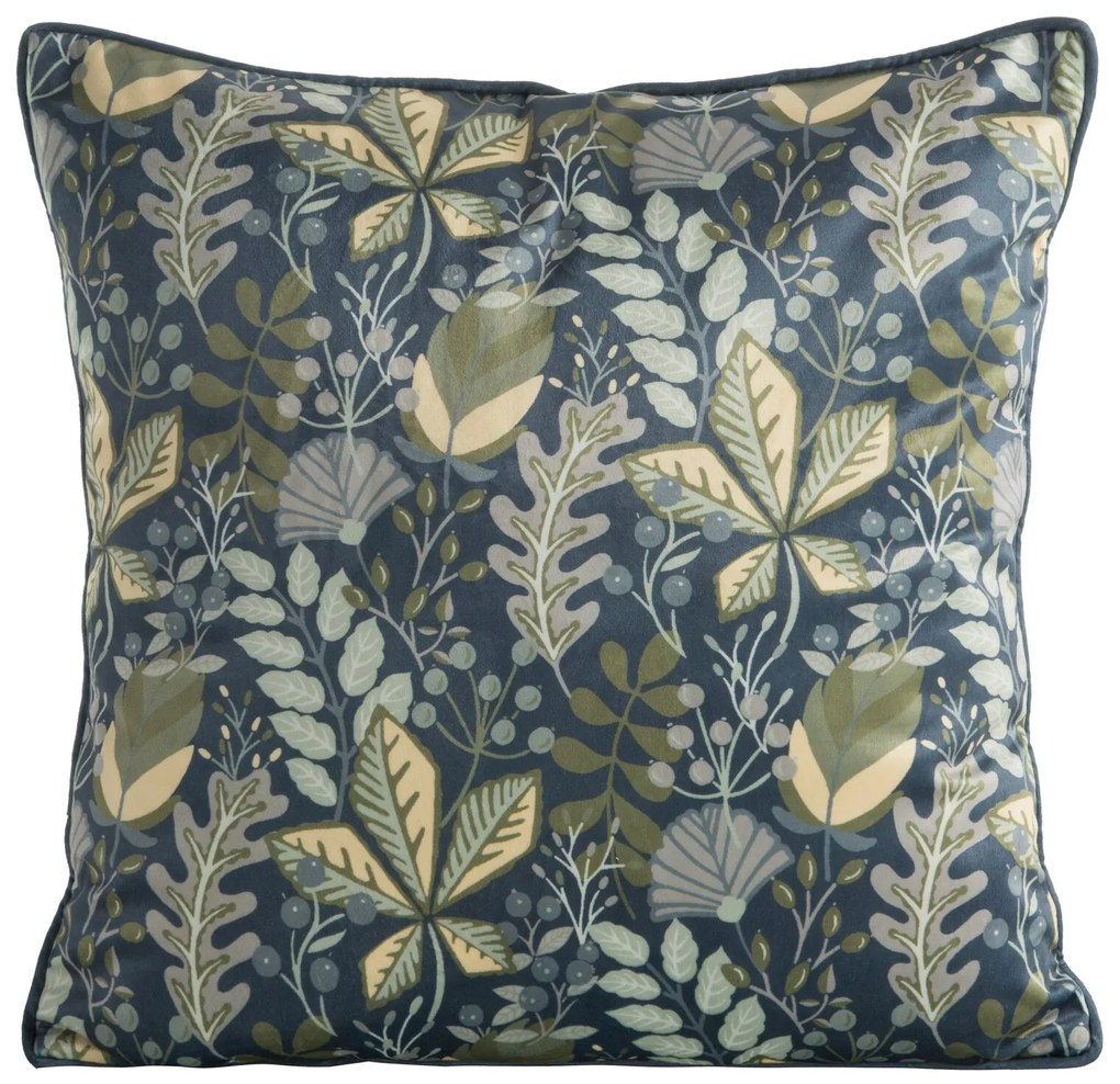 DEKORAČNÁ OBLIEČKA NA VANKÚŠ VELVET 107 45X45 CM LISTY