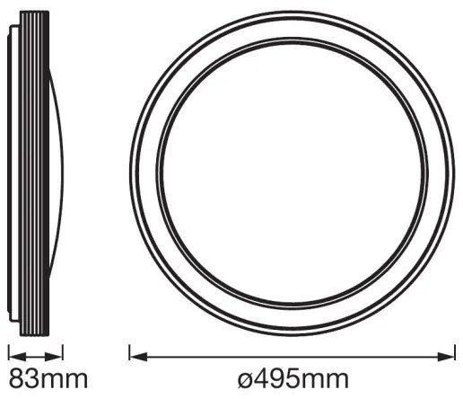 Ledvance - LED Stmievateľné stropné svietidlo SMART+ FRAME LED/32W/230V Wi-Fi