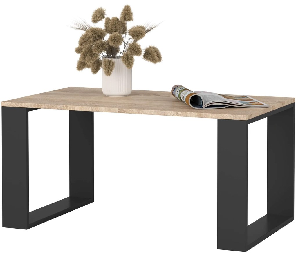 Konferenčný stolík Nox dub sonoma/čierny